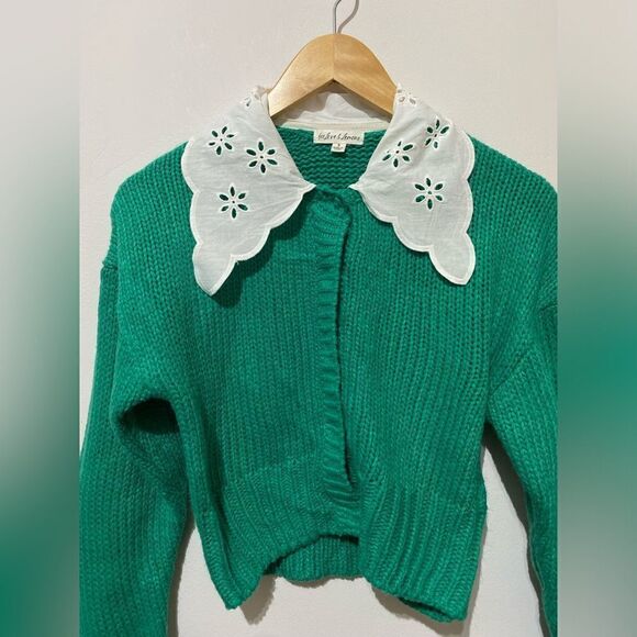 NWOT For Love & Lemons Stacy Cropped Cardigan - Picture 3 of 5